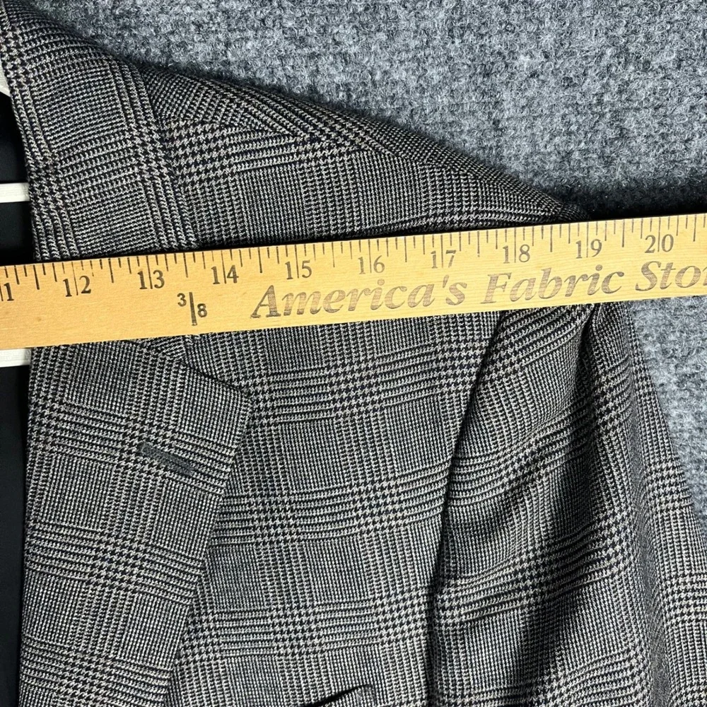 Jos. A. Bank Sport Coat Mens‎ 40L Gray Glen Plaid Traveler's Collection